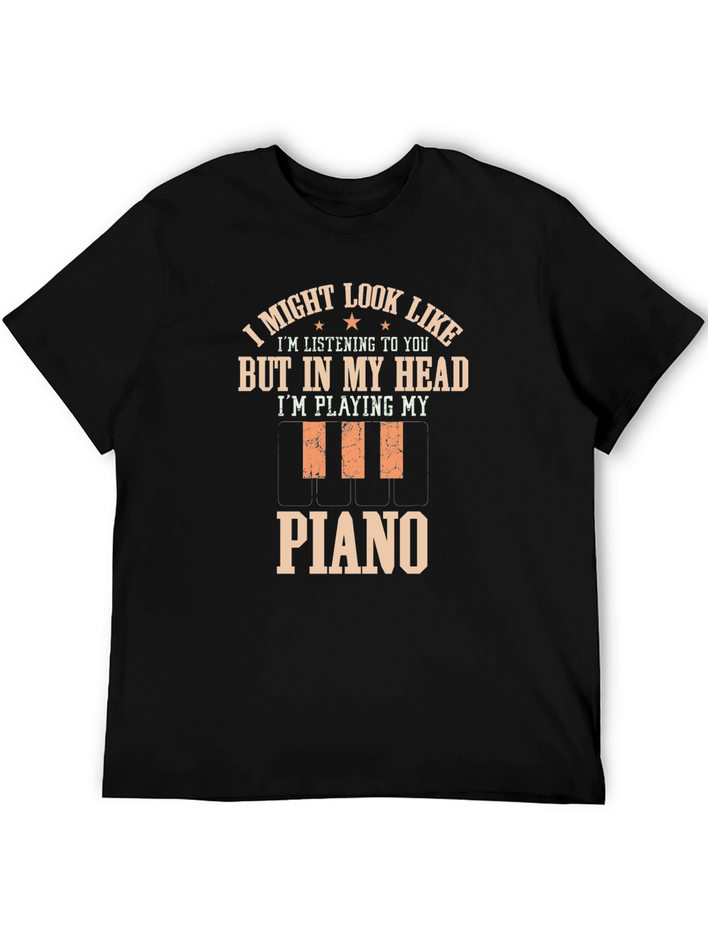 Funny Piano Player T-Shirt - In My Head