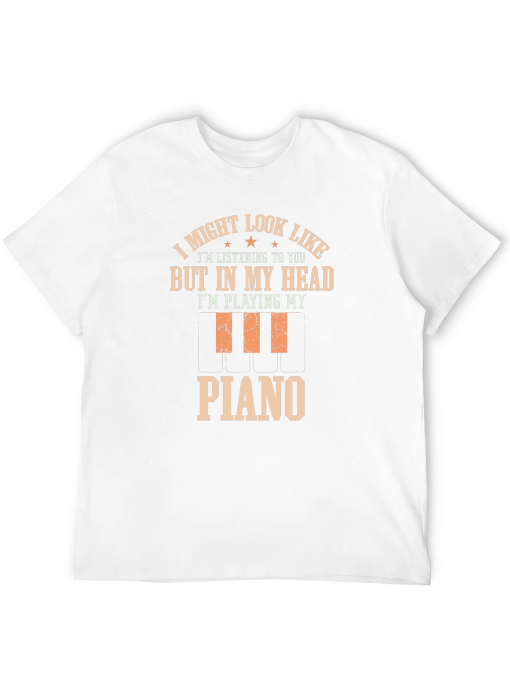 Funny Piano Player T-Shirt - In My Head