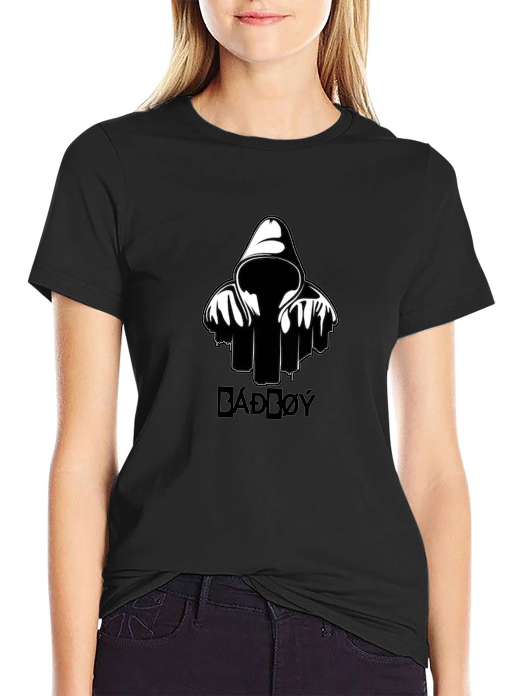 BADD0Y Graphic Print Black T-Shirt