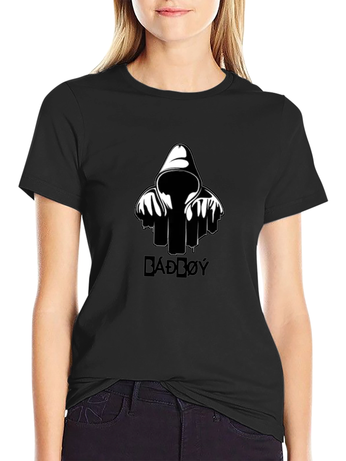 BADD0Y Graphic Print Black T-Shirt