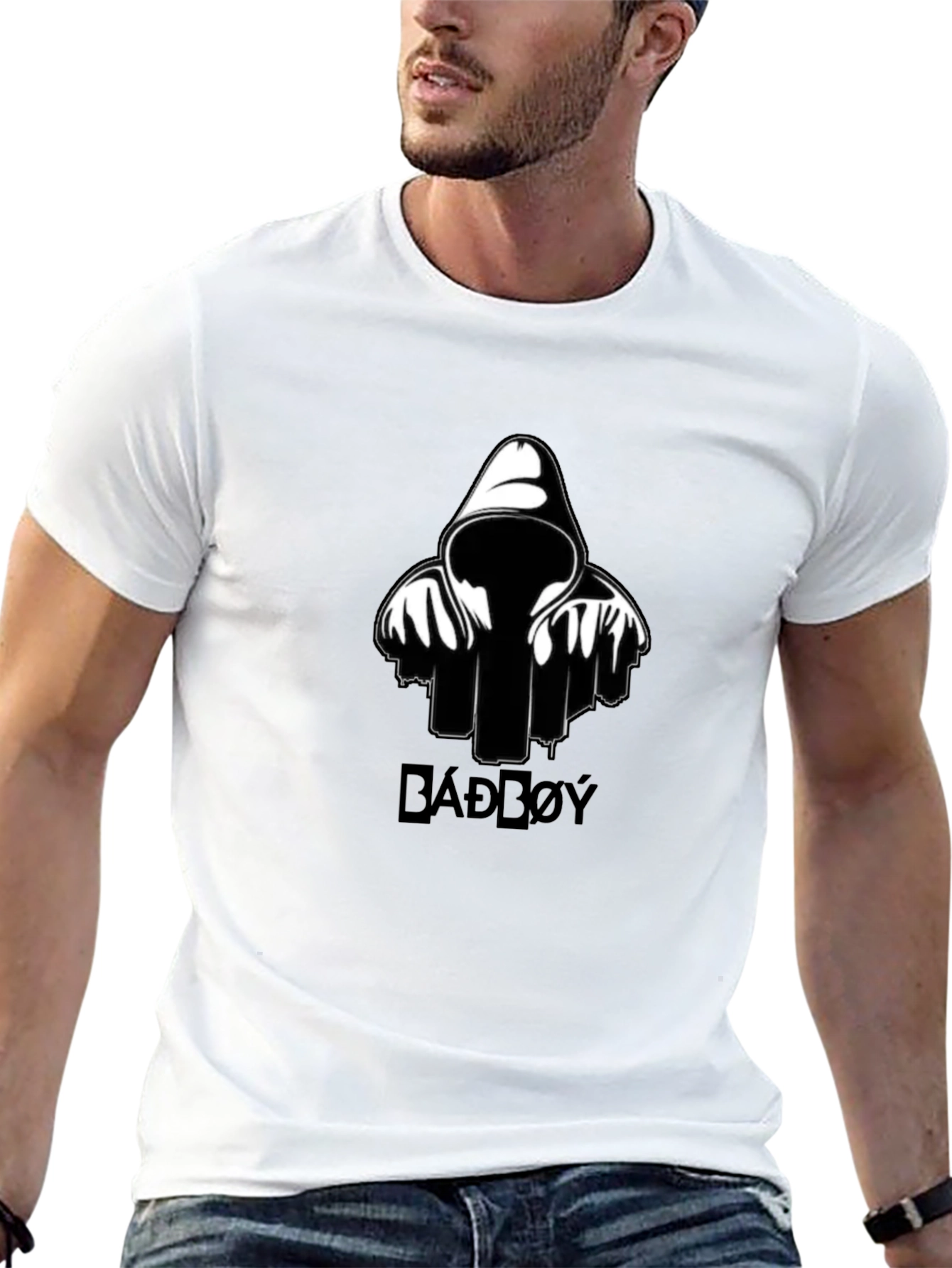 BADD0Y Graphic Print Black T-Shirt