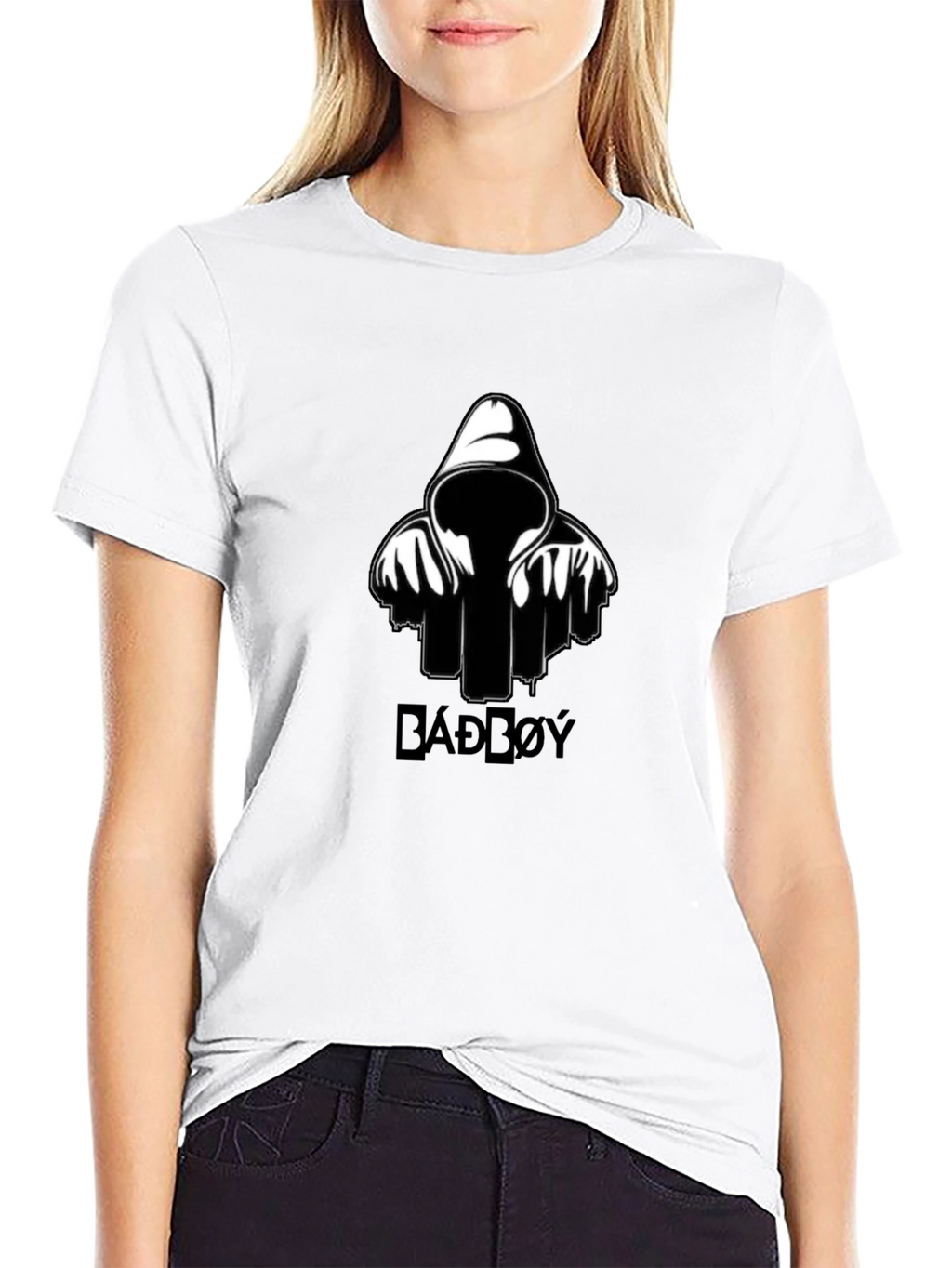 BADD0Y Graphic Print Black T-Shirt