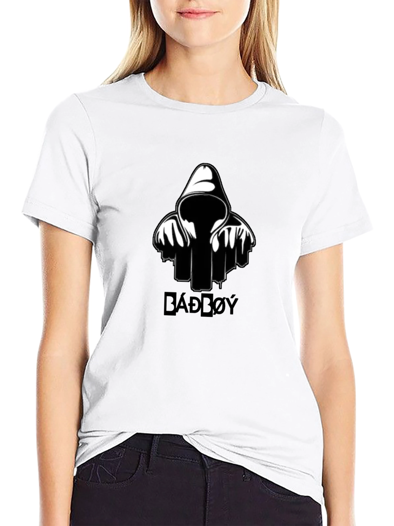 BADD0Y Graphic Print Black T-Shirt