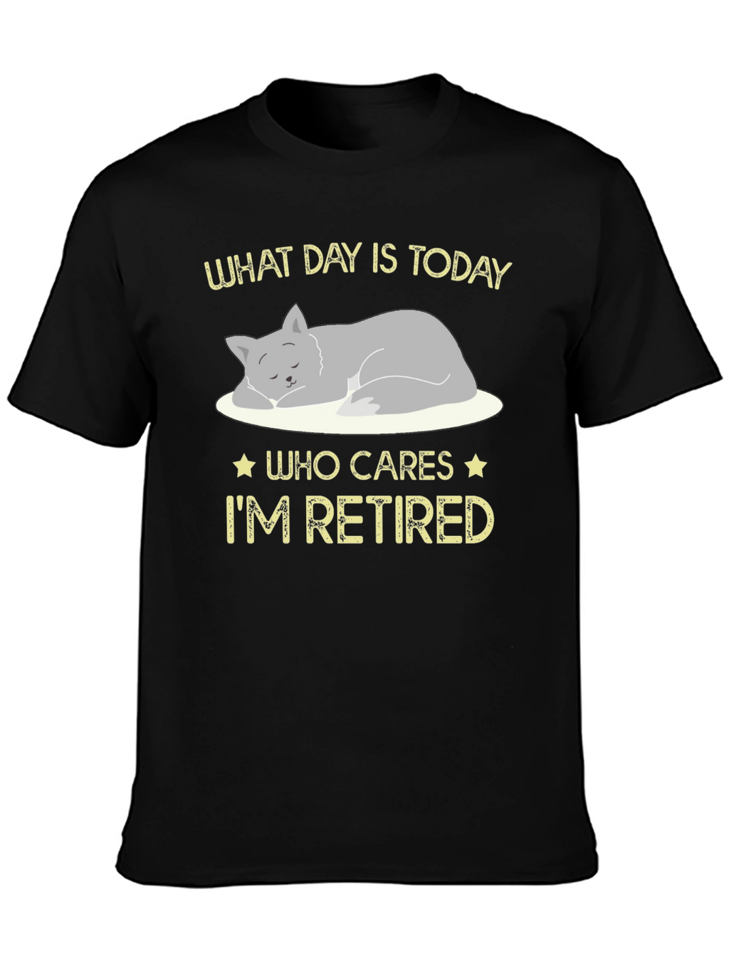 Retired Cat Graphic T-Shirt