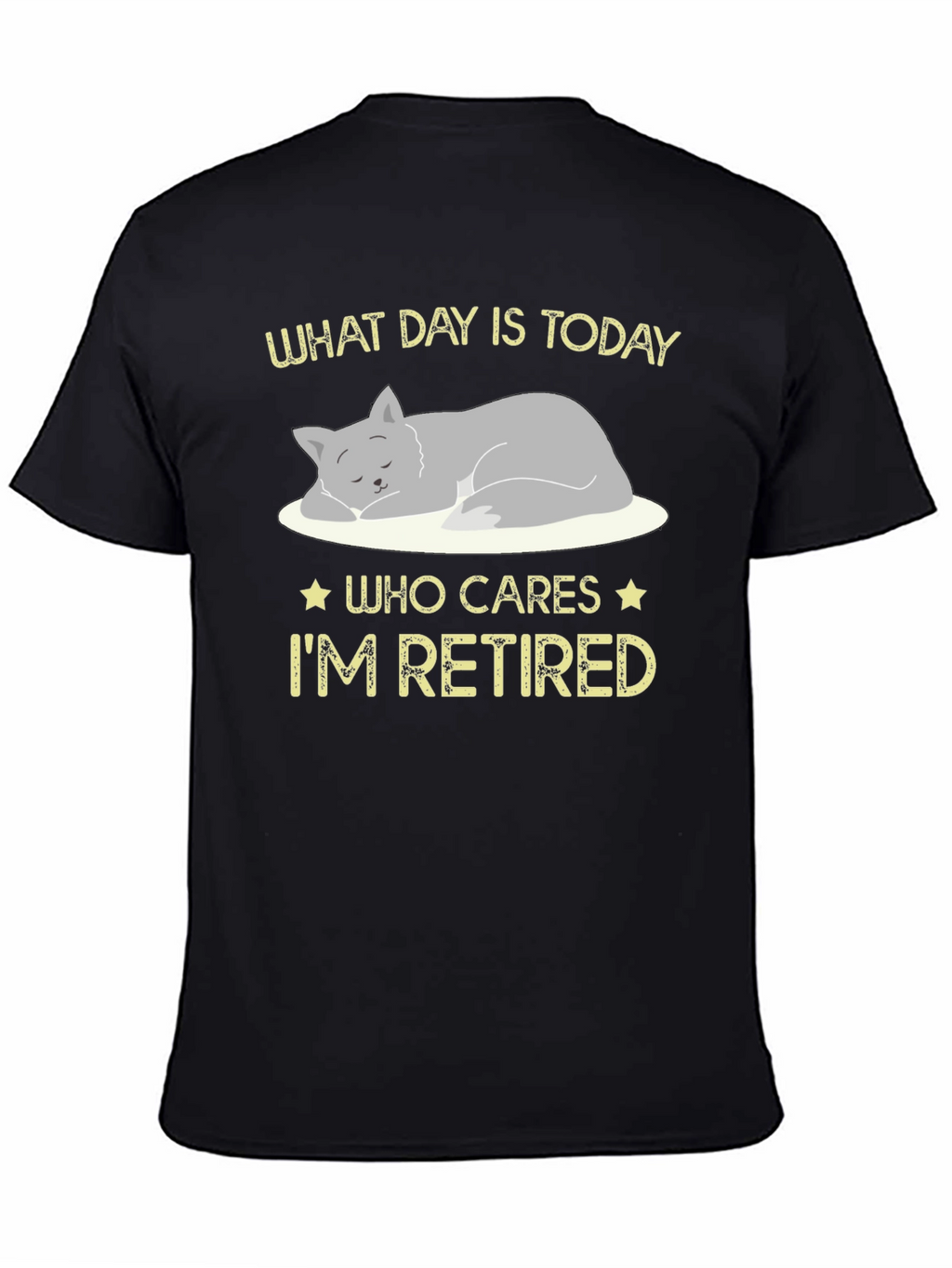 Retired Cat Graphic T-Shirt
