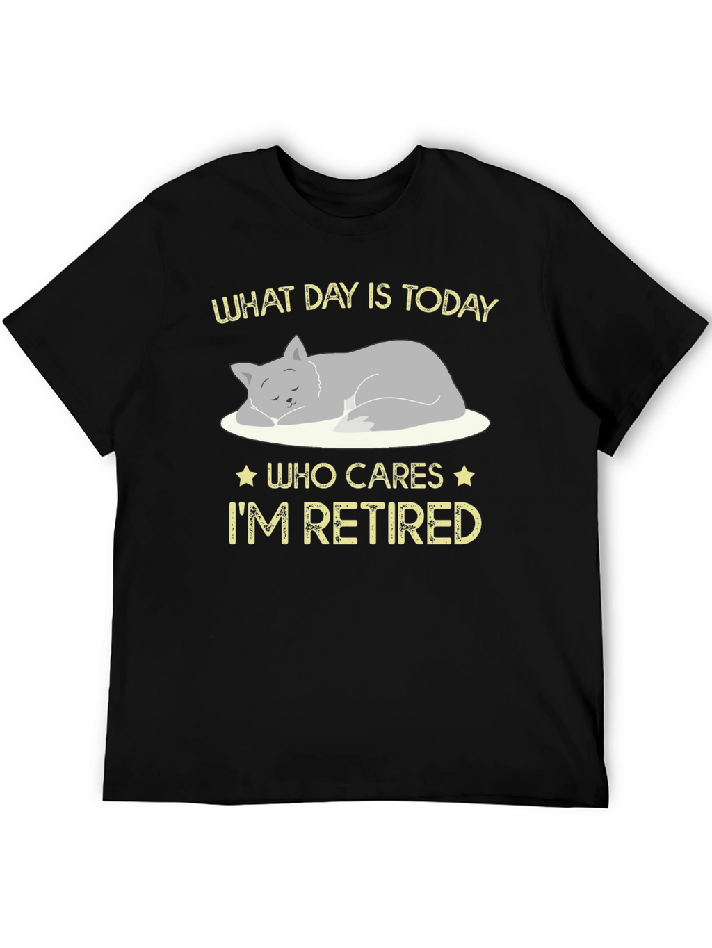 Retired Cat Graphic T-Shirt