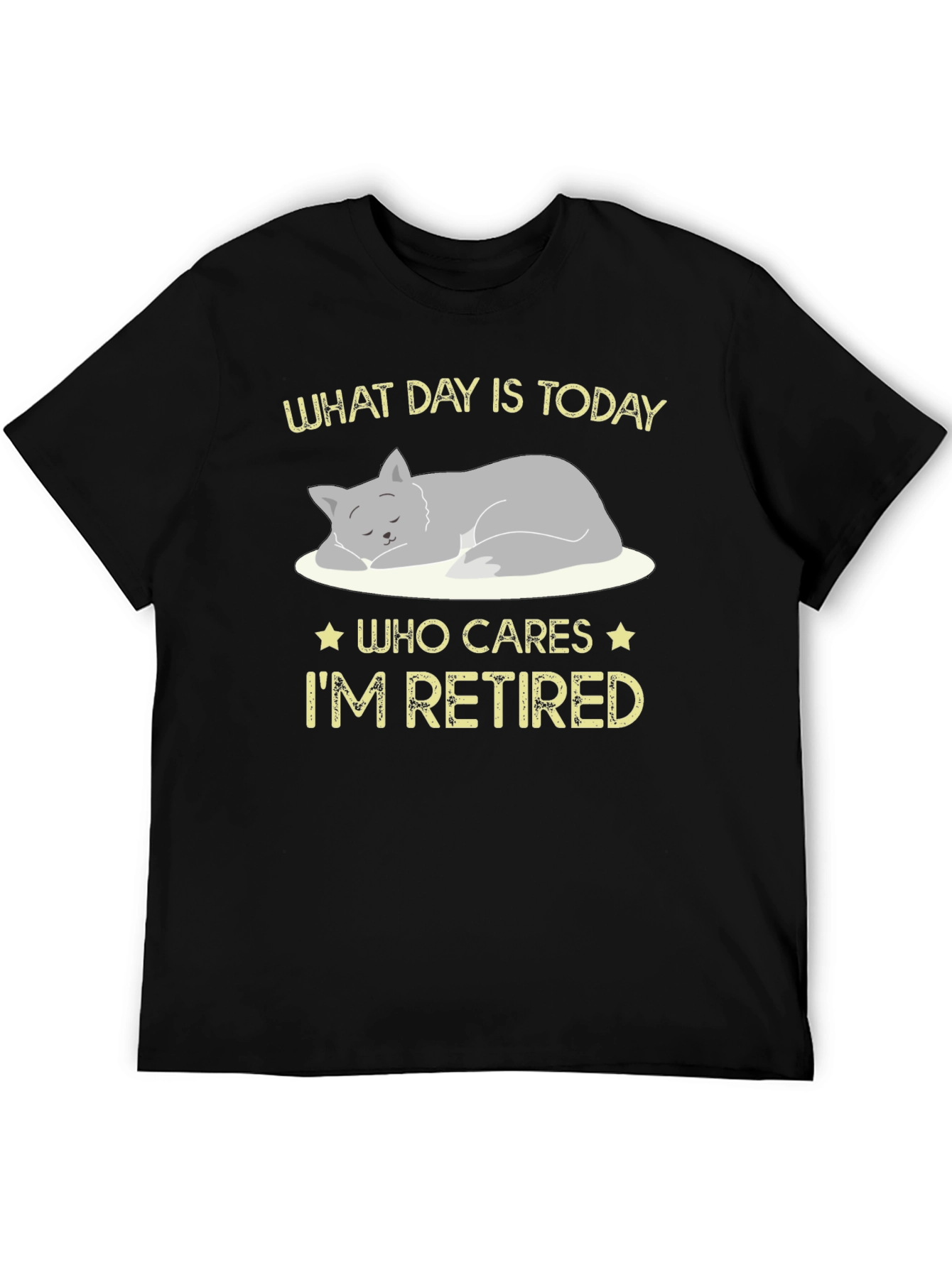 Retired Cat Graphic T-Shirt