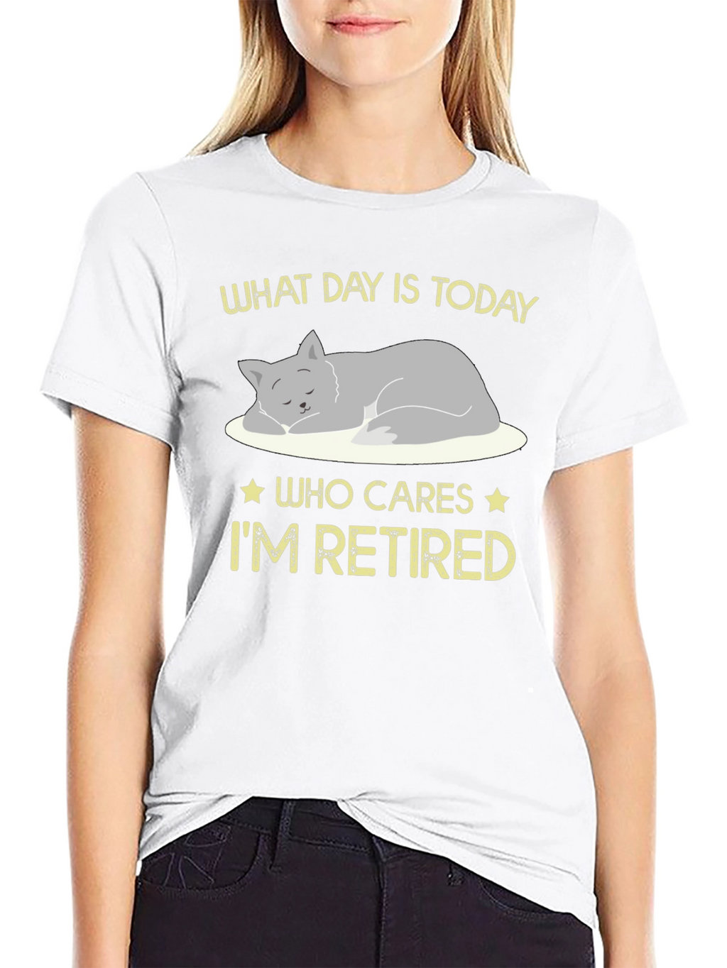 Retired Cat Graphic T-Shirt