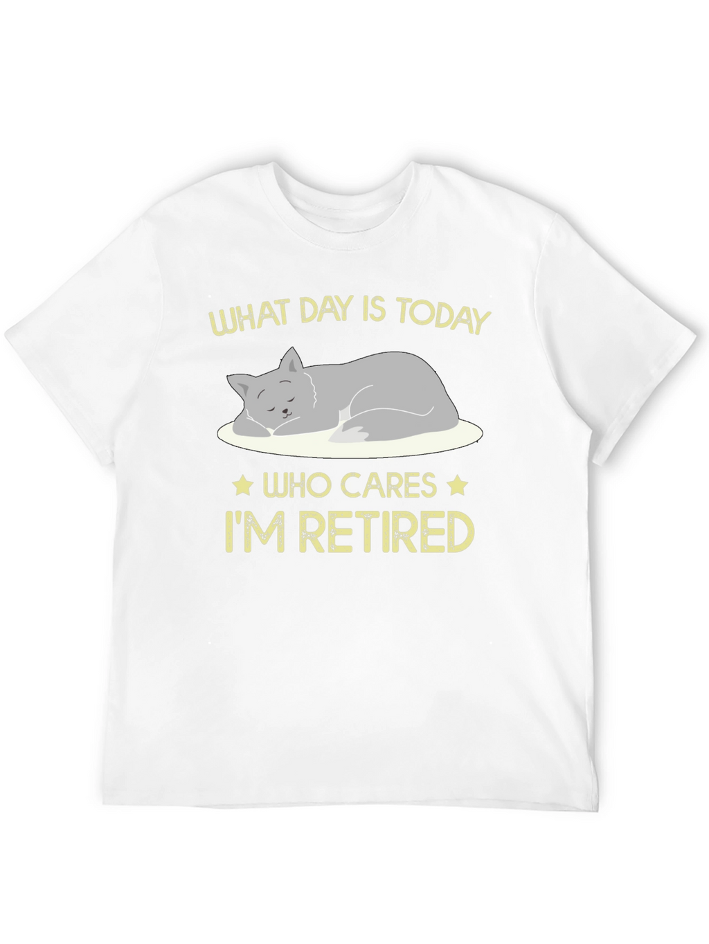 Retired Cat Graphic T-Shirt