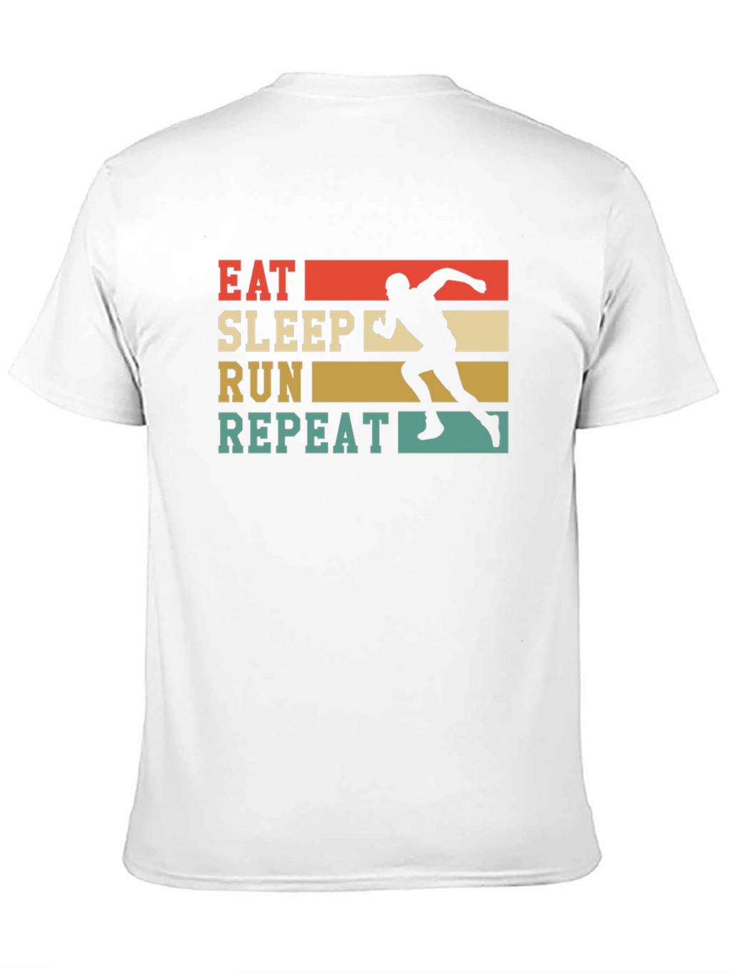 Eat Sleep Run Repeat Black Graphic Tee