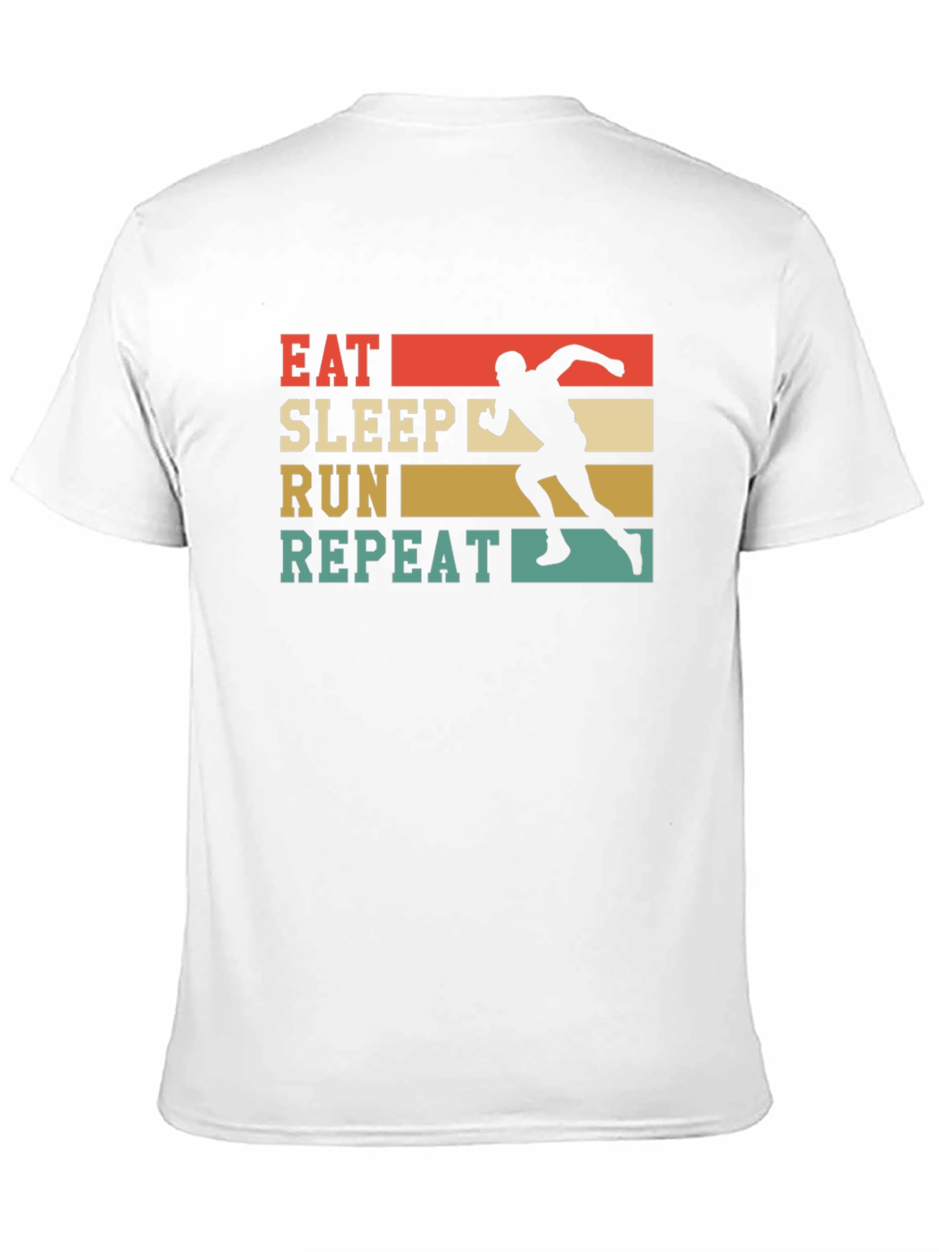 Eat Sleep Run Repeat Black Graphic Tee