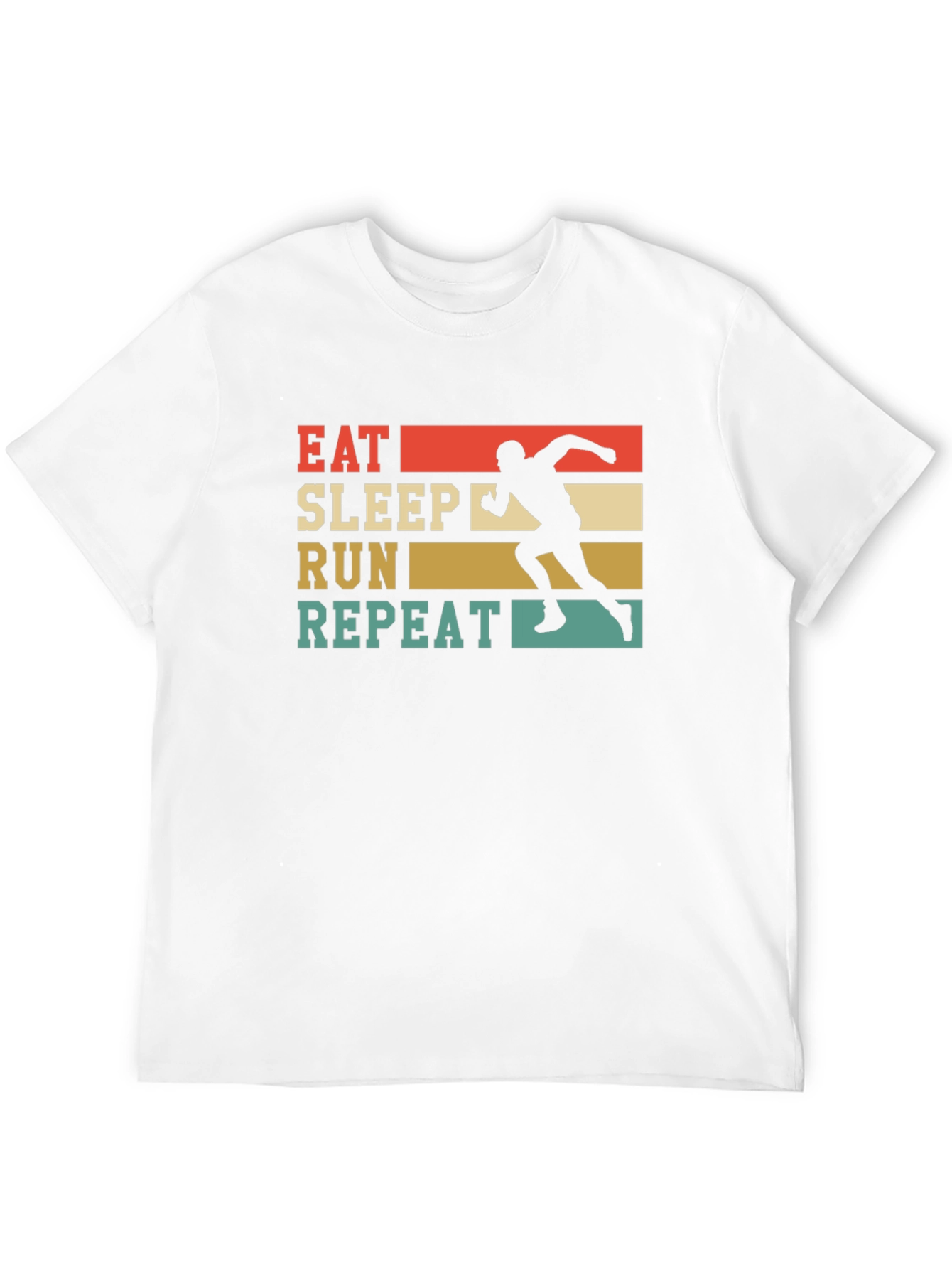 Eat Sleep Run Repeat Black Graphic Tee