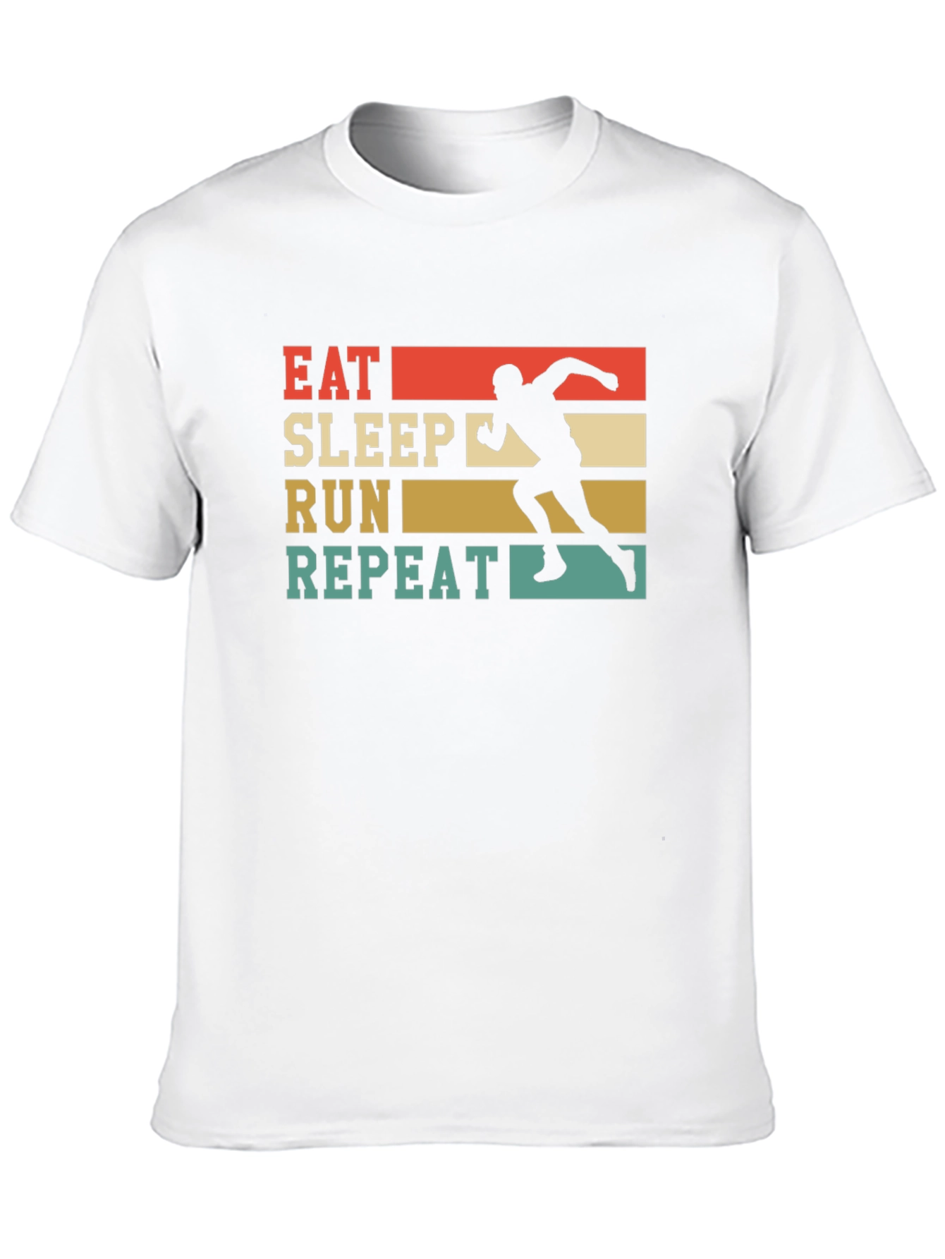 Eat Sleep Run Repeat Black Graphic Tee