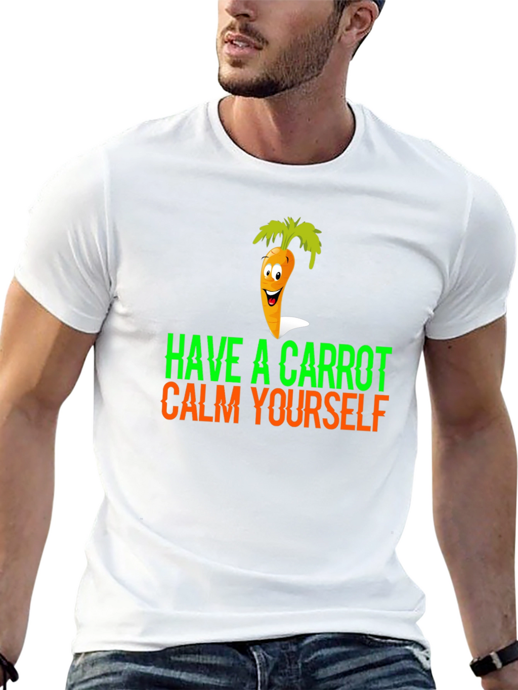 Have a Carrot Calm Yourself Funny Graphic Tee