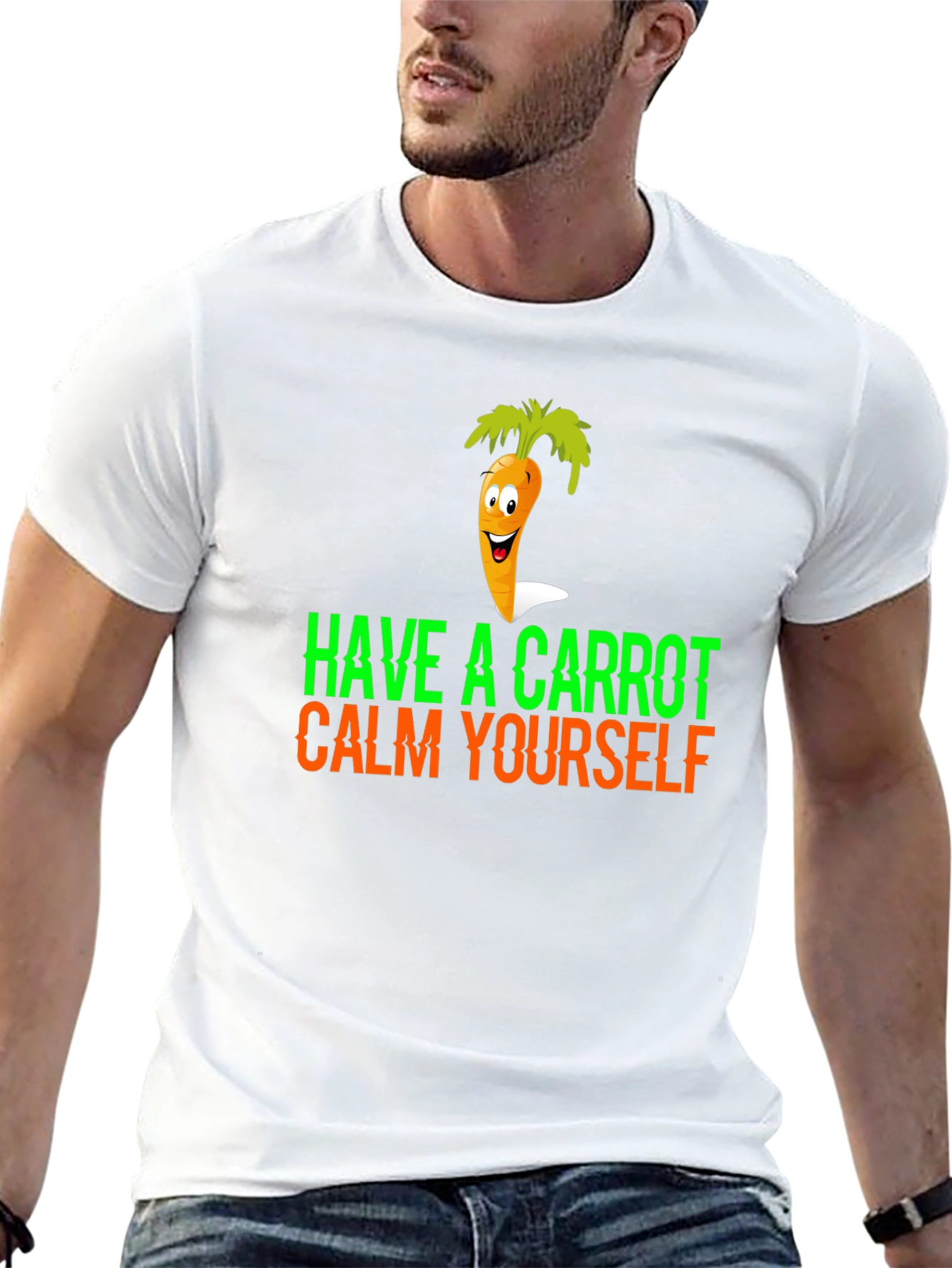 Have a Carrot Calm Yourself Funny Graphic Tee
