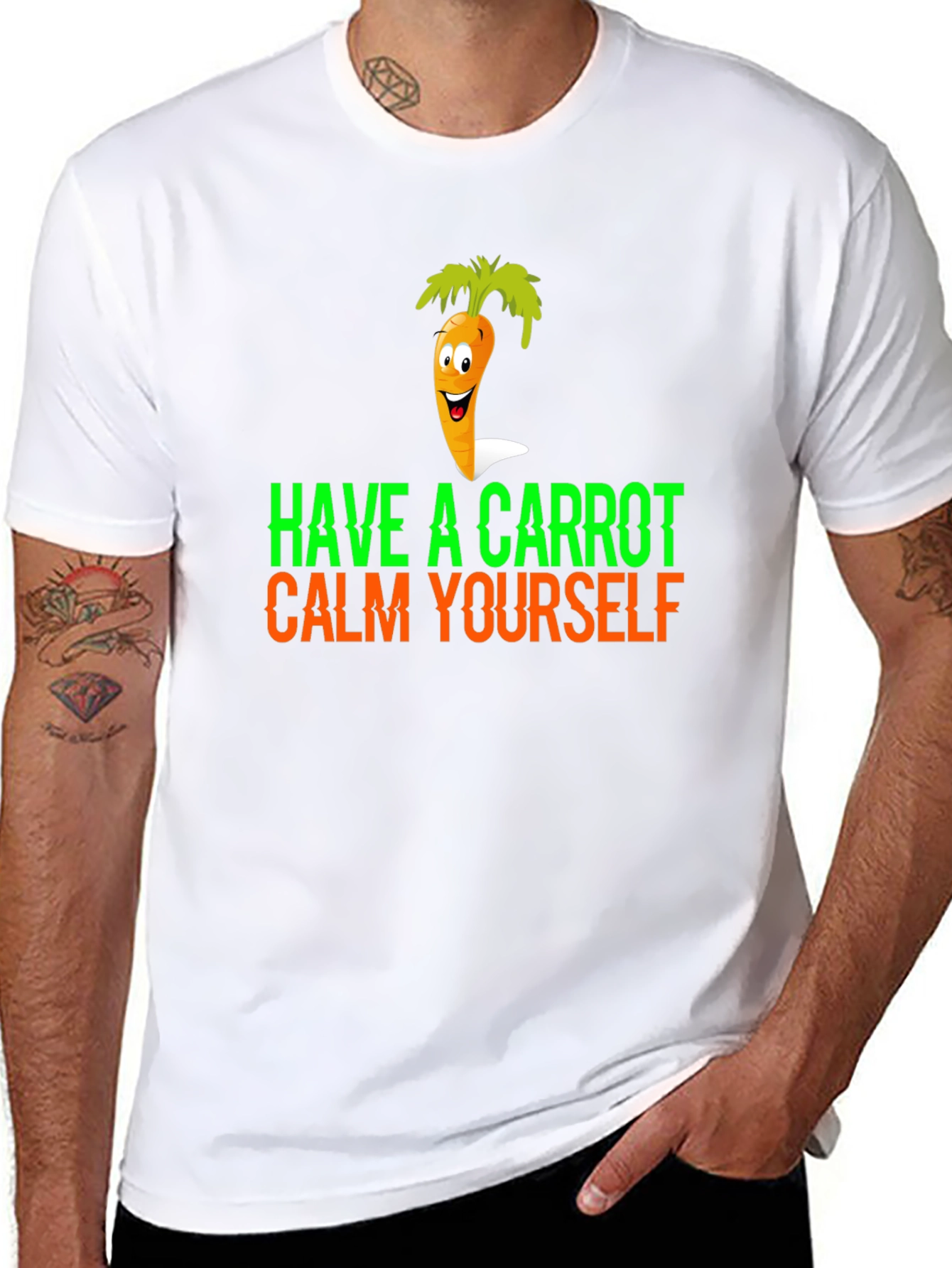 Have a Carrot Calm Yourself Funny Graphic Tee