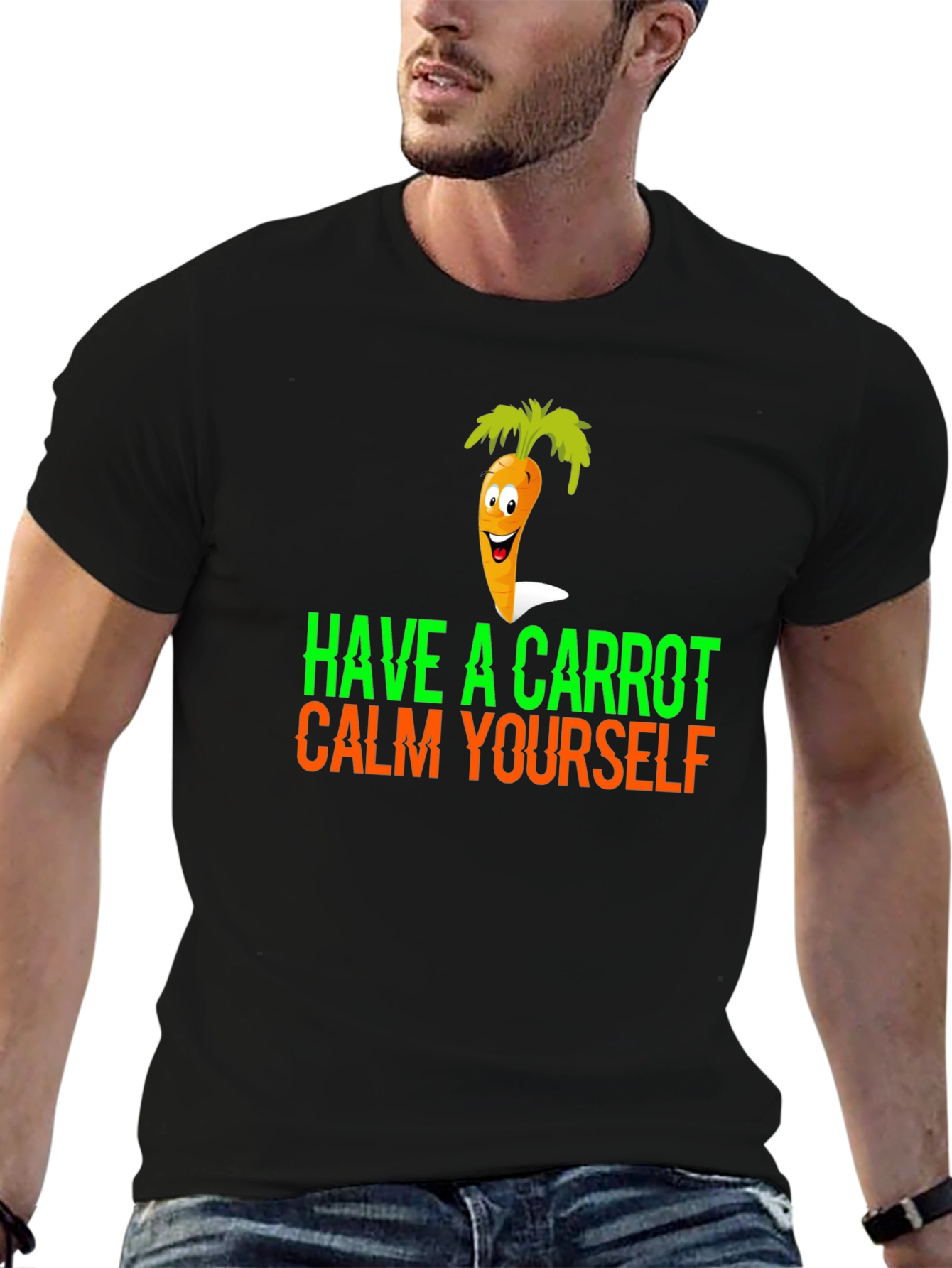 Have a Carrot Calm Yourself Funny Graphic Tee