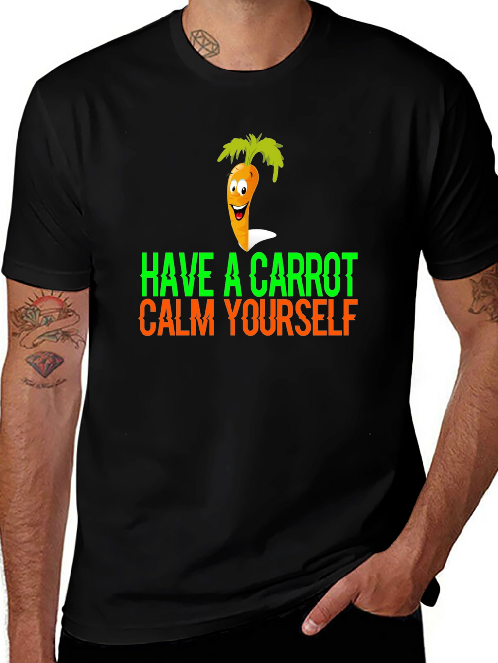 Have a Carrot Calm Yourself Funny Graphic Tee
