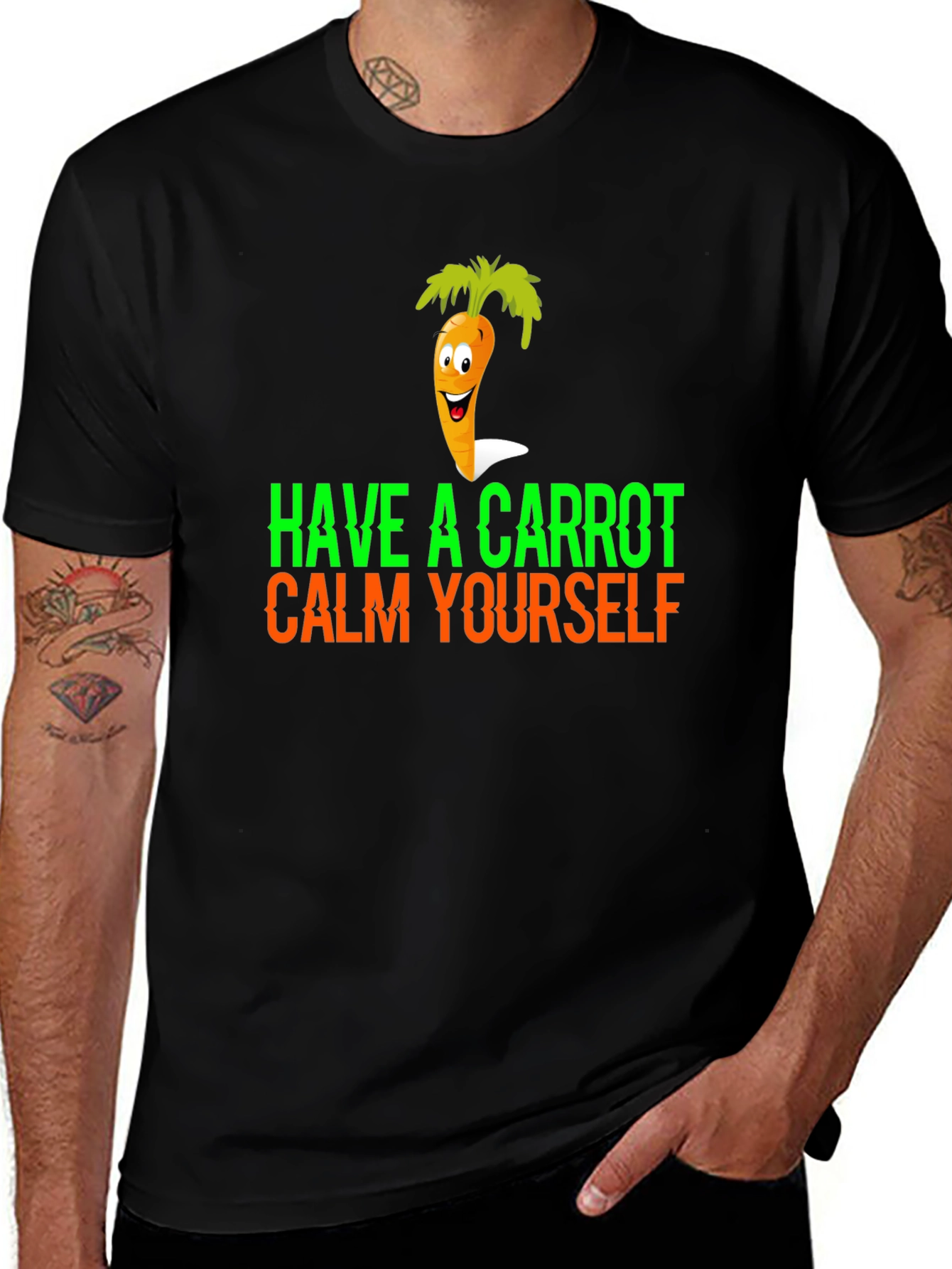 Have a Carrot Calm Yourself Funny Graphic Tee