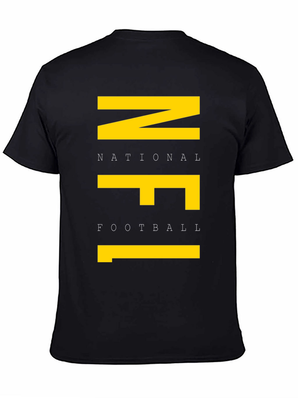 NFL Graphic Tee - Black Cotton T-Shirt