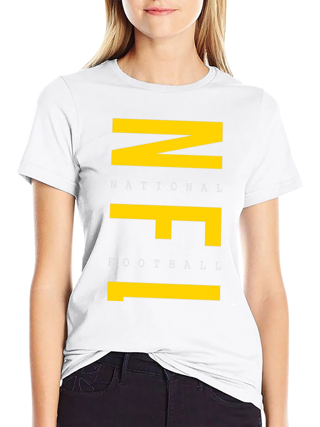 NFL Graphic Tee - Black Cotton T-Shirt