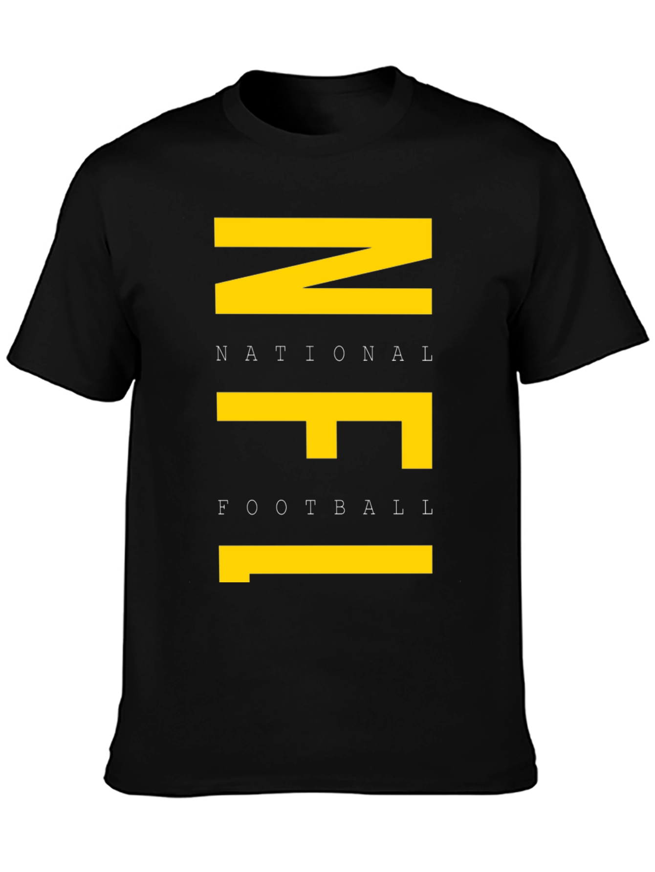 NFL Graphic Tee - Black Cotton T-Shirt