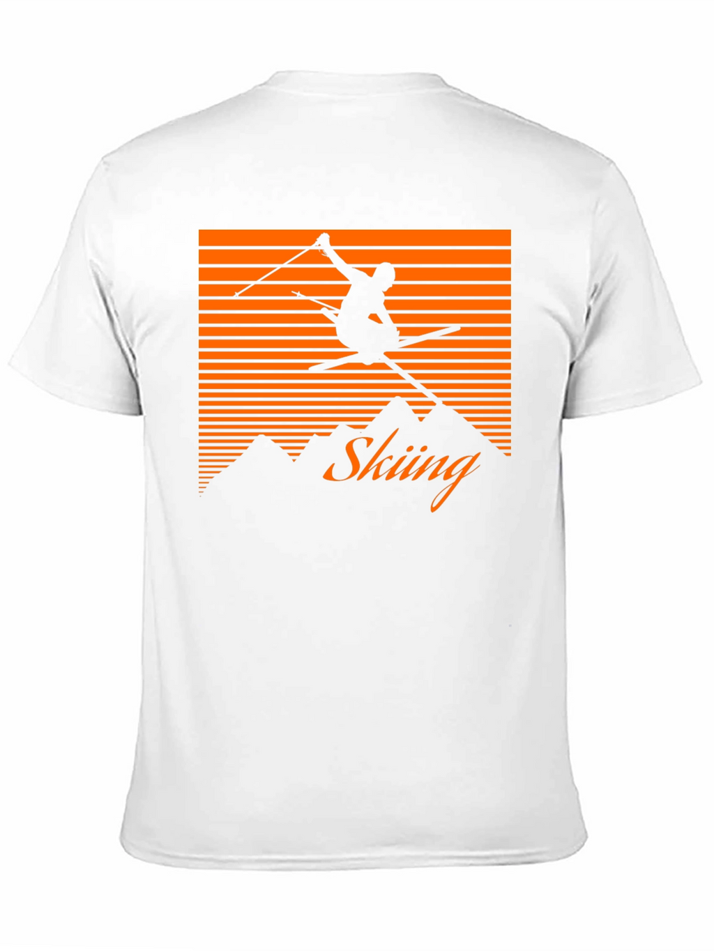 Retro Skiing T-Shirt - Mountain Graphic Tee