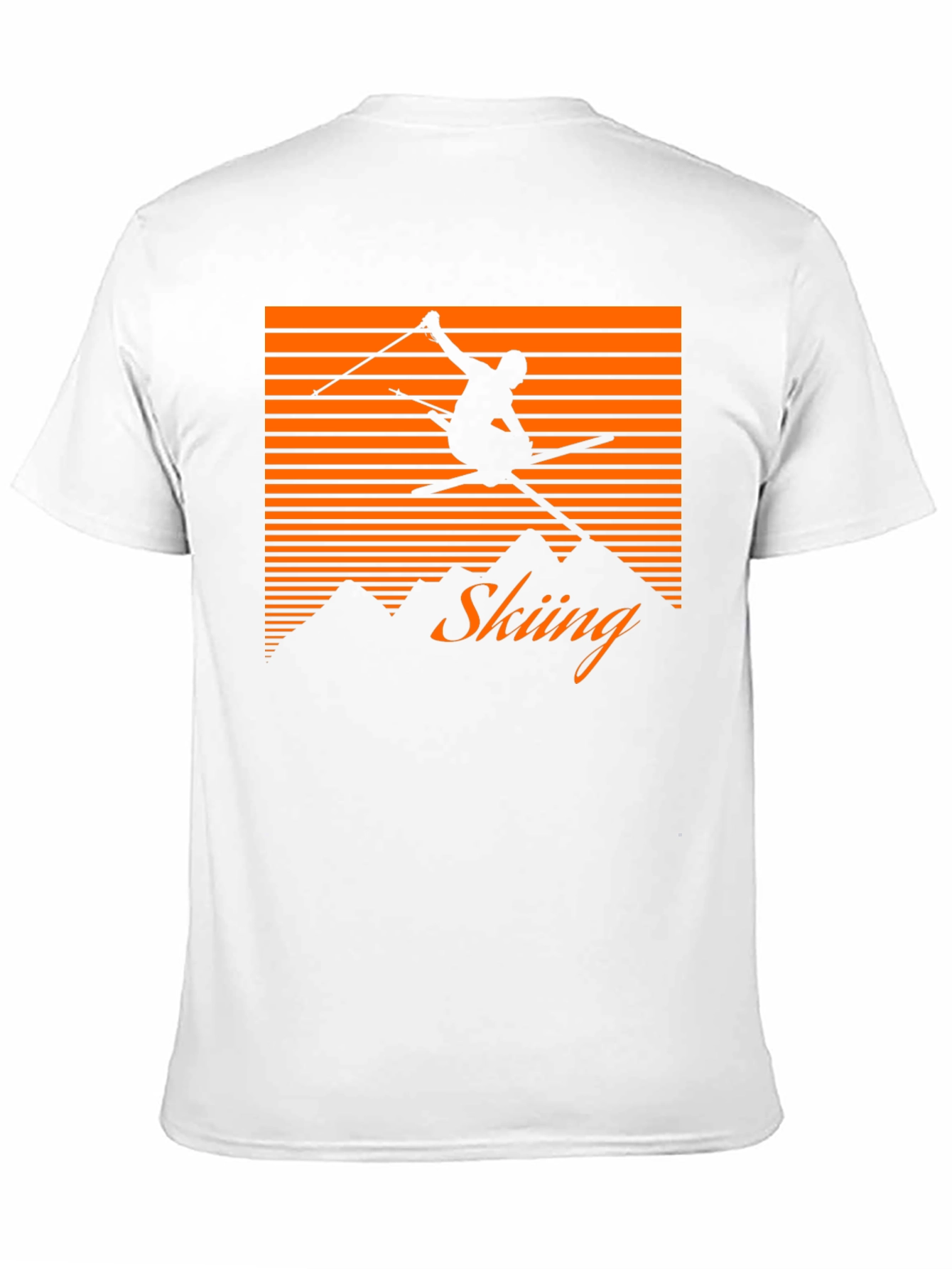 Retro Skiing T-Shirt - Mountain Graphic Tee