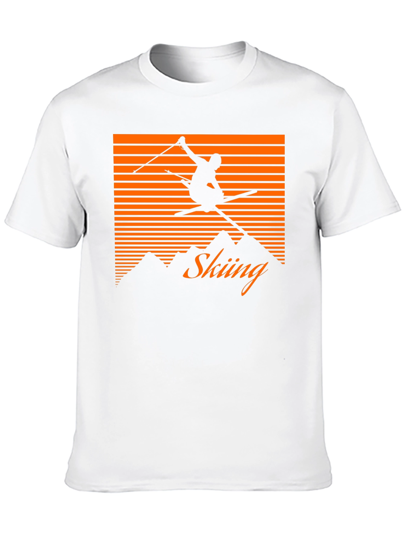 Retro Skiing T-Shirt - Mountain Graphic Tee
