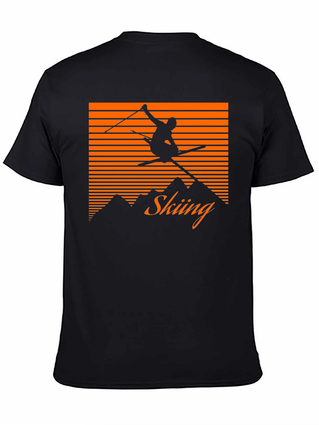 Retro Skiing T-Shirt - Mountain Graphic Tee