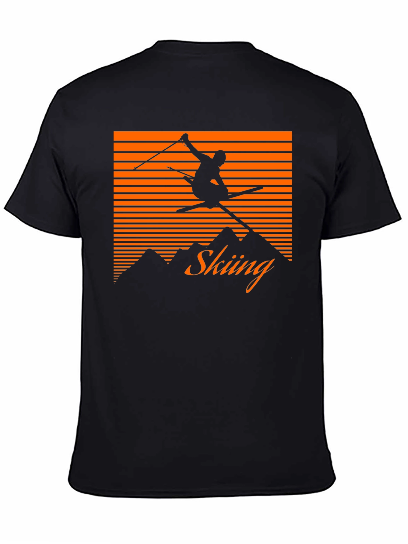 Retro Skiing T-Shirt - Mountain Graphic Tee