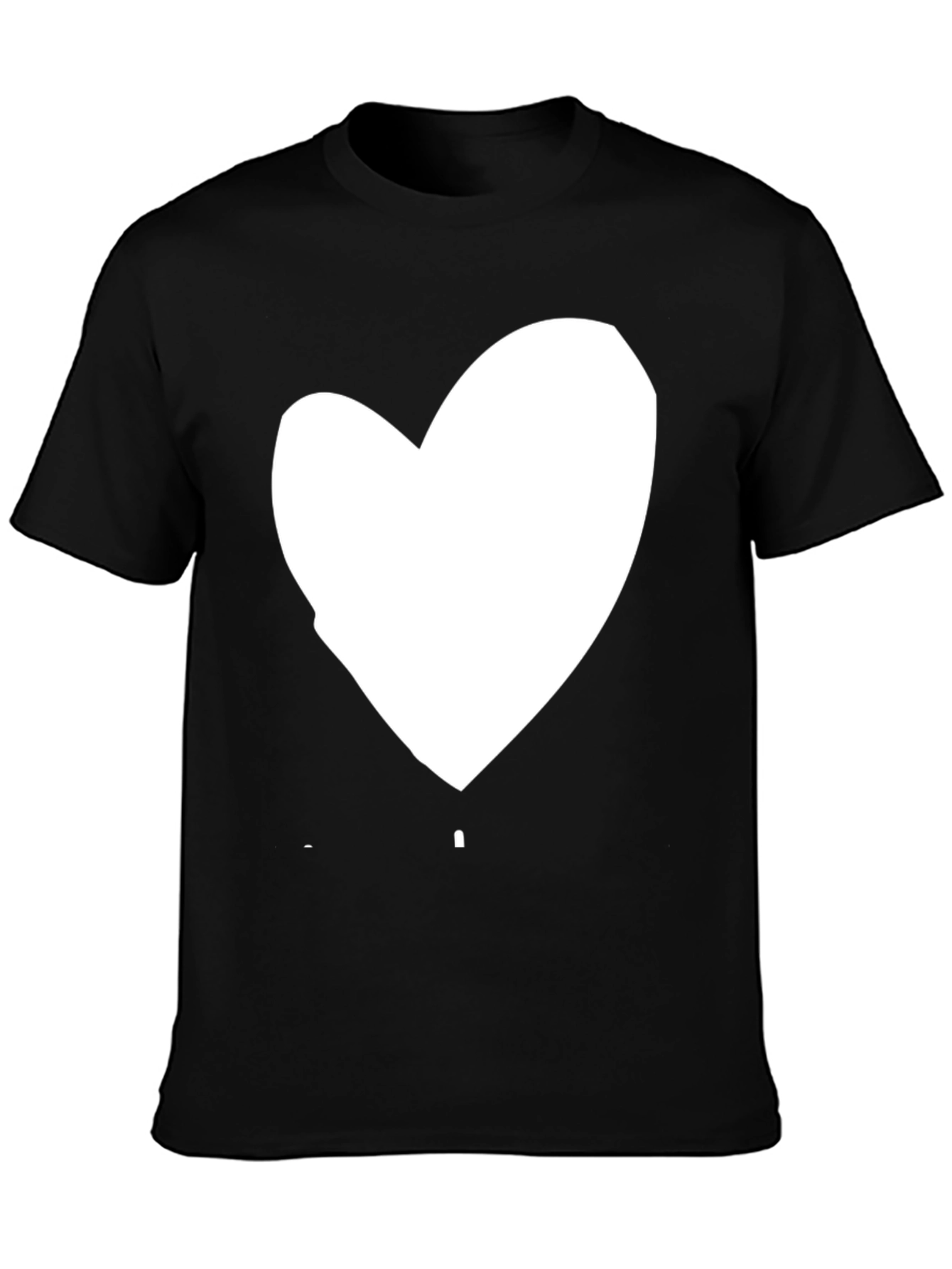 Heart Graphic Black Tee