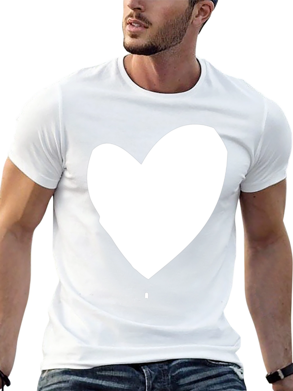Heart Graphic Black Tee