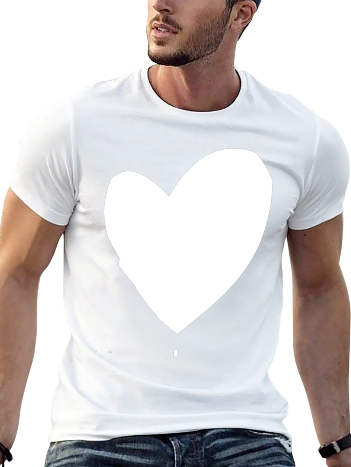 Heart Graphic Black Tee