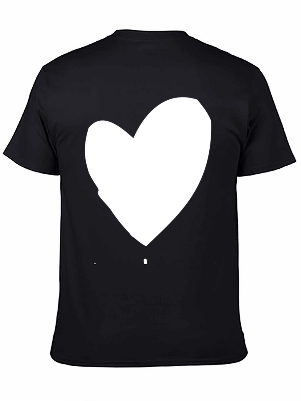 Heart Graphic Black Tee