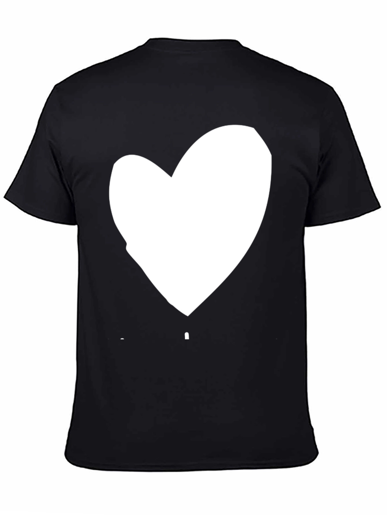 Heart Graphic Black Tee