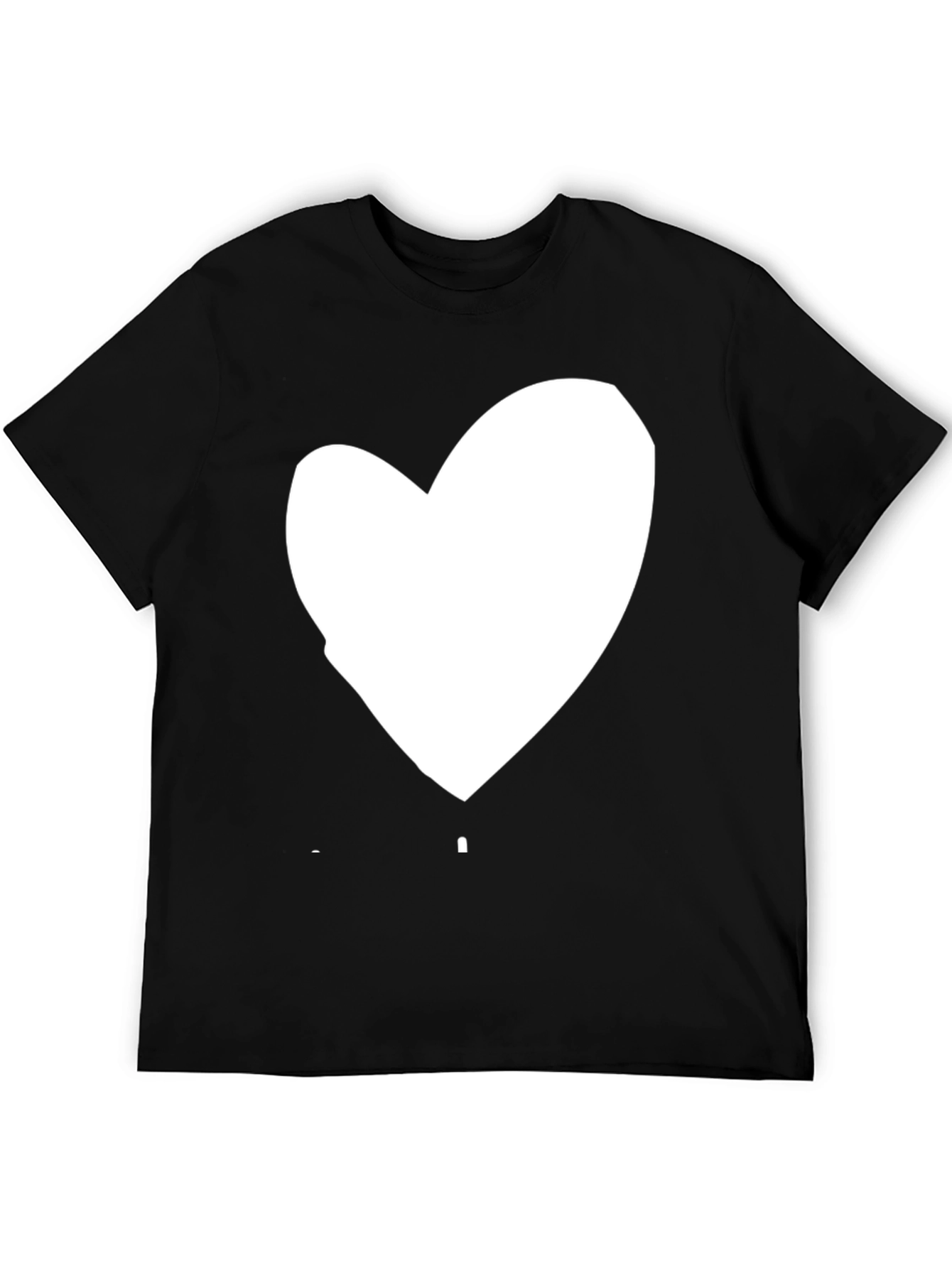 Heart Graphic Black Tee
