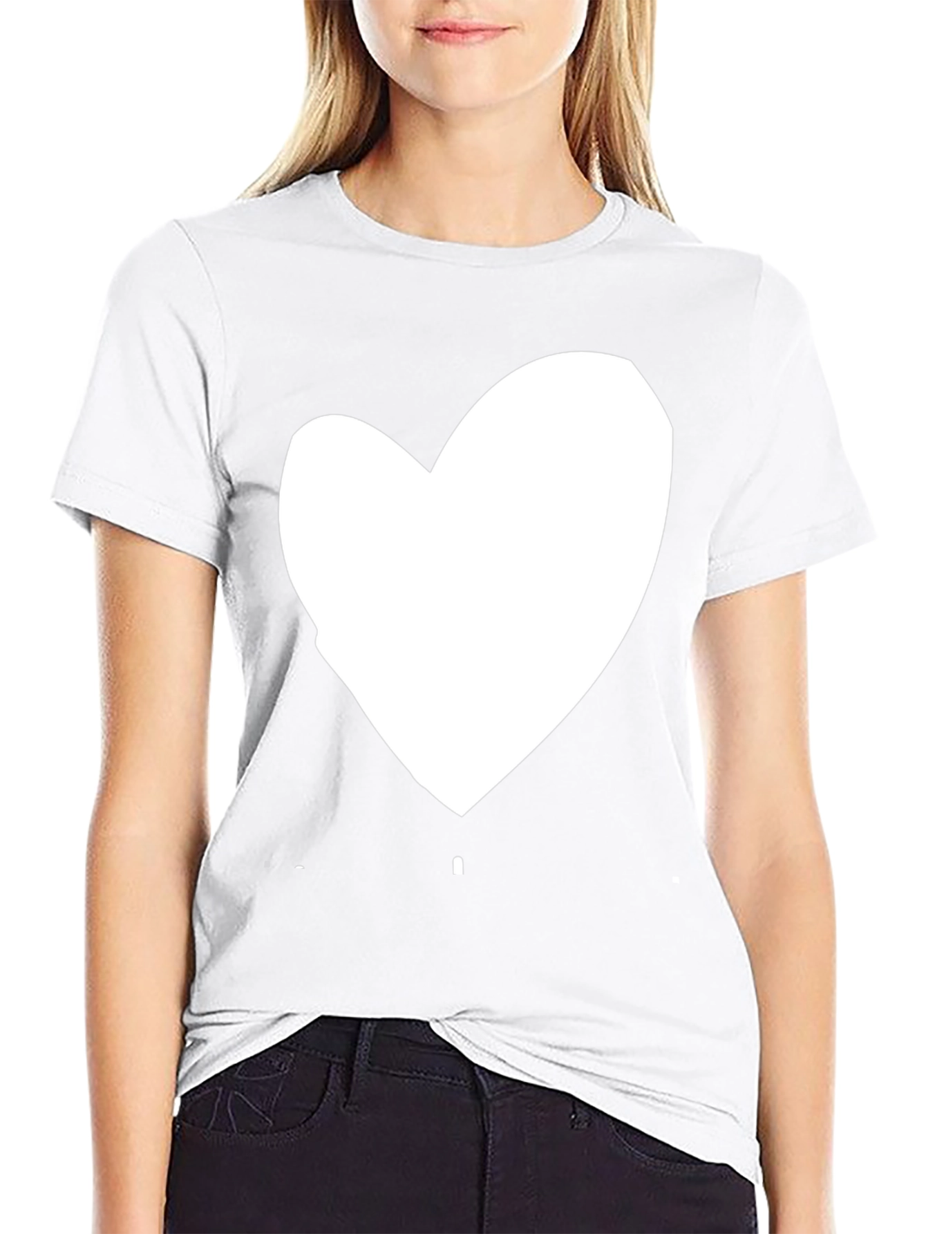 Heart Graphic Black Tee