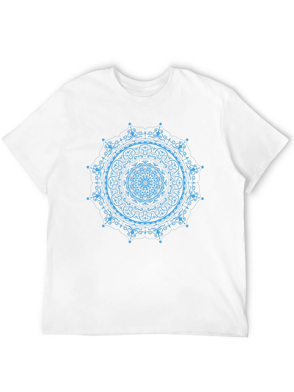 Mandala Print Black T-Shirt