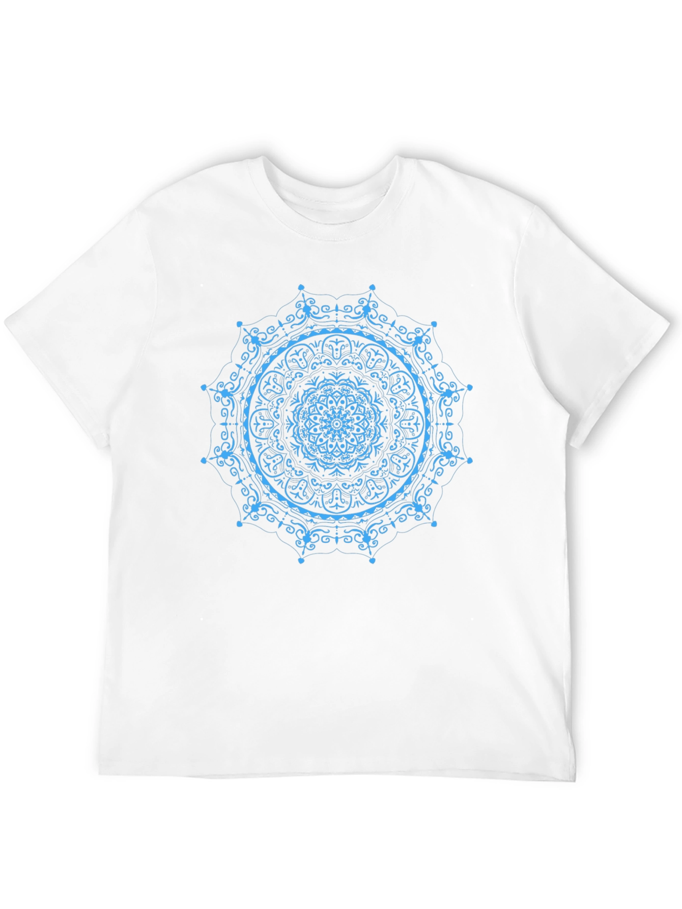 Mandala Print Black T-Shirt