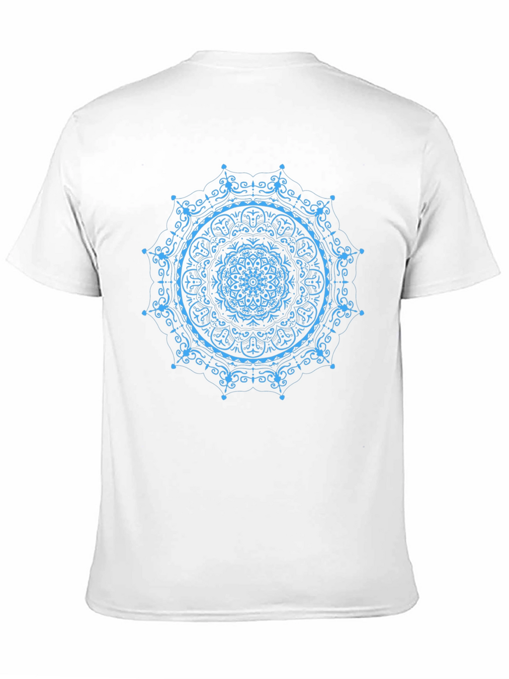Mandala Print Black T-Shirt