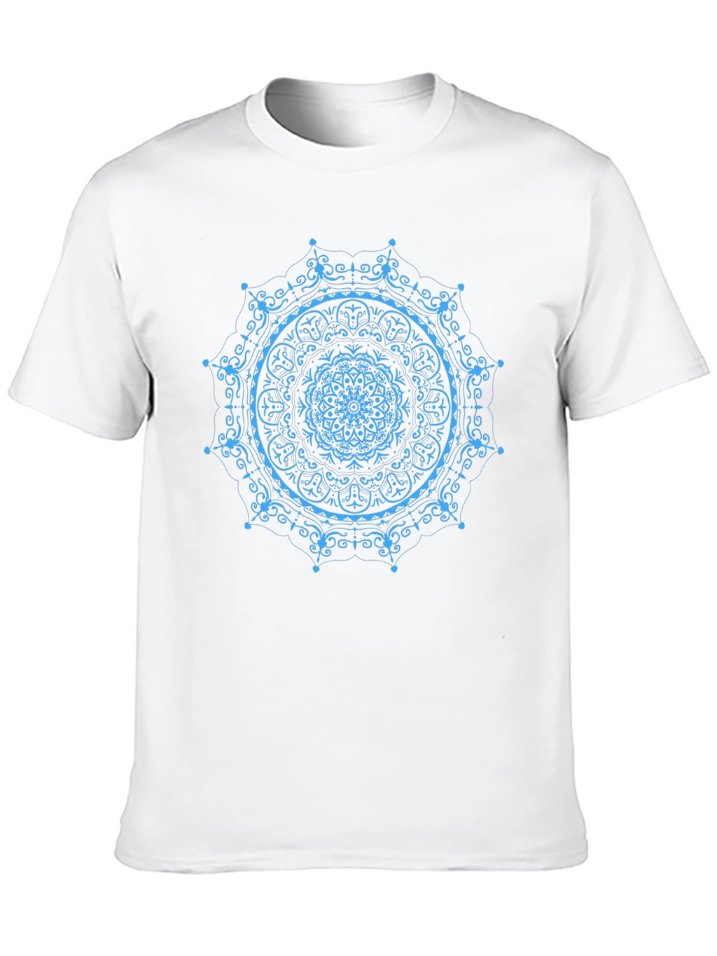 Mandala Print Black T-Shirt