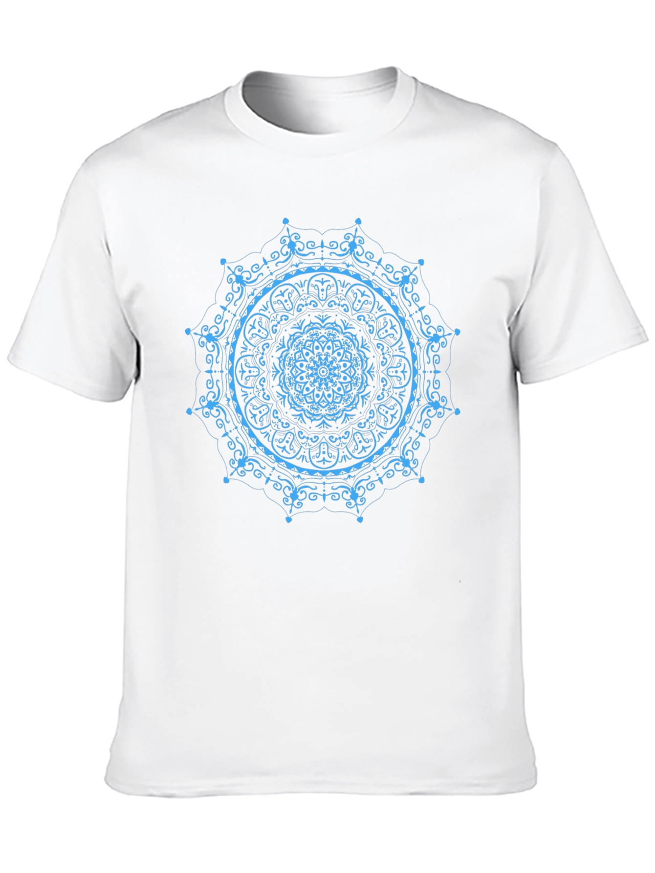 Mandala Print Black T-Shirt