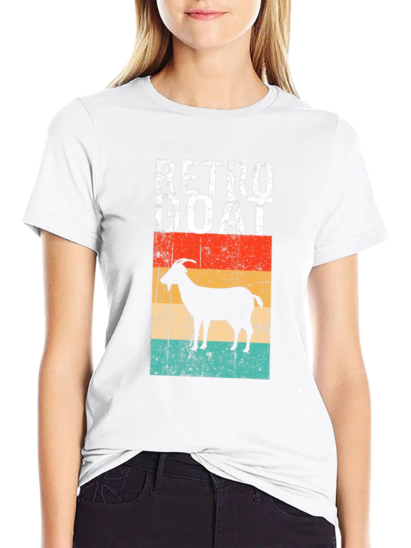 Retro Goat Graphic T-Shirt - Vintage Style Tee