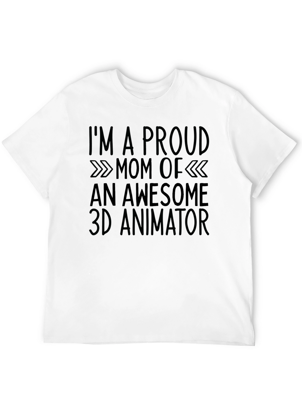 Proud Mom 3D Animator Black T-Shirt