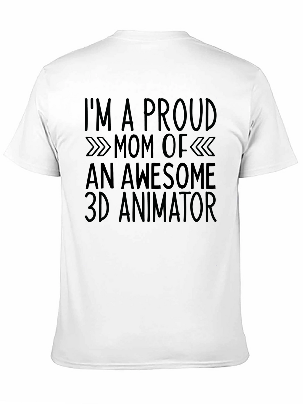 Proud Mom 3D Animator Black T-Shirt
