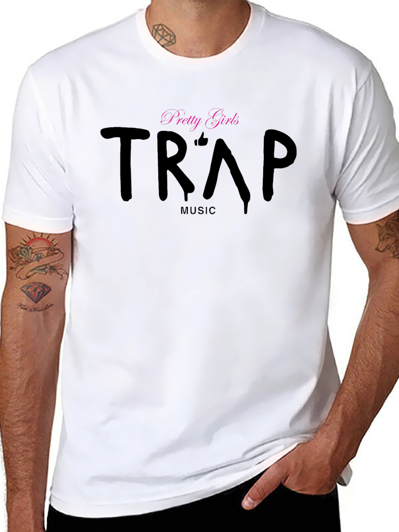 Trap Music T-Shirt - Pretty Girls Black Tee