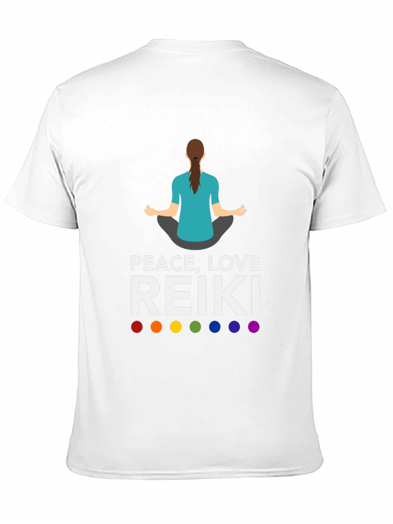 Peace Love Reiki T-Shirt Chakra Yoga Meditation Tee