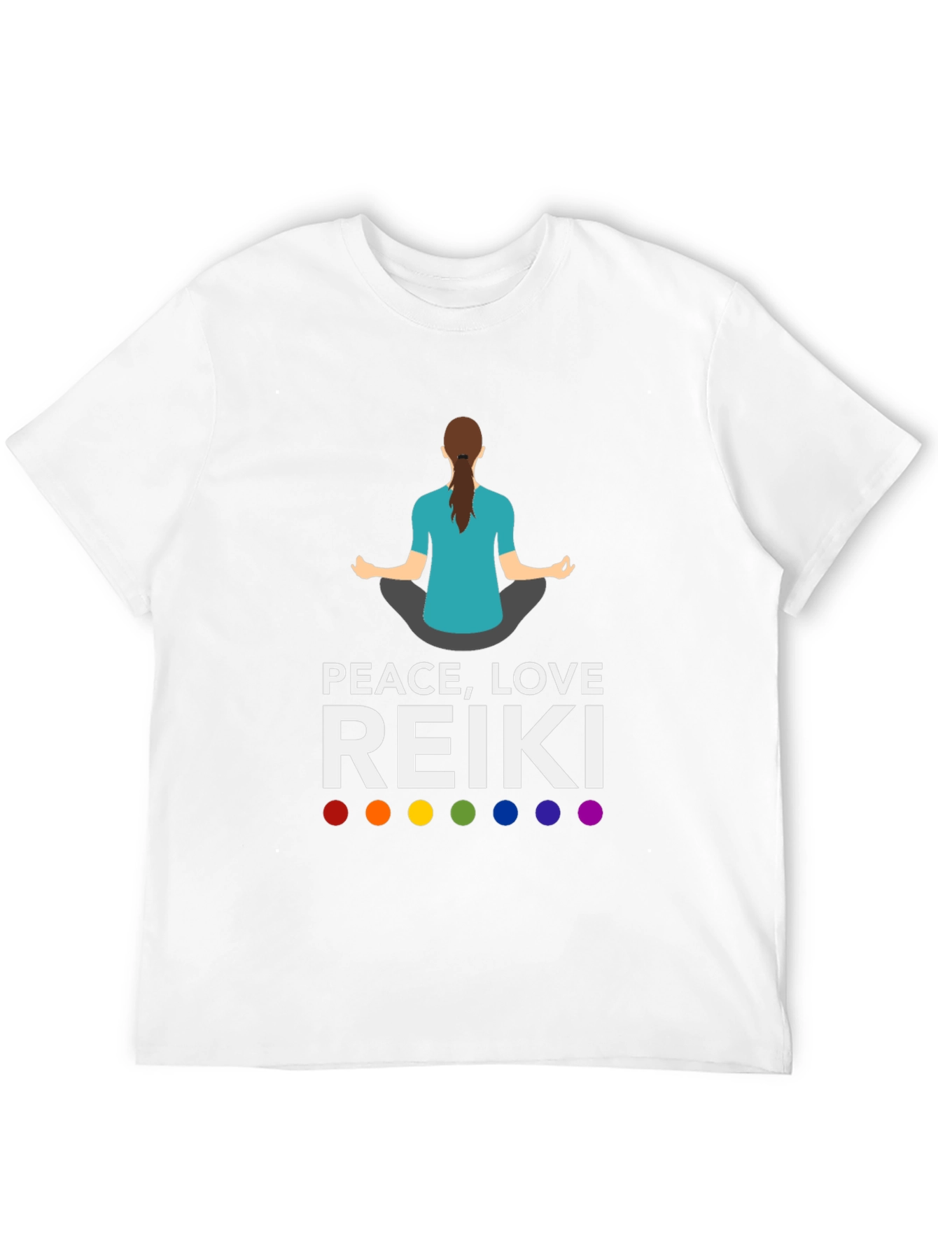 Peace Love Reiki T-Shirt Chakra Yoga Meditation Tee