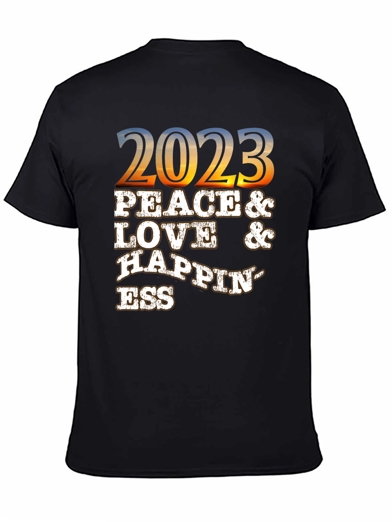 Peace Love Happiness 2023 Graphic T-Shirt